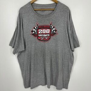 Joe Gibbs Racing Kyle Busch 200 Wins Graphic‎ T-Shirt Mens 3XL Gray NASCAR Tee